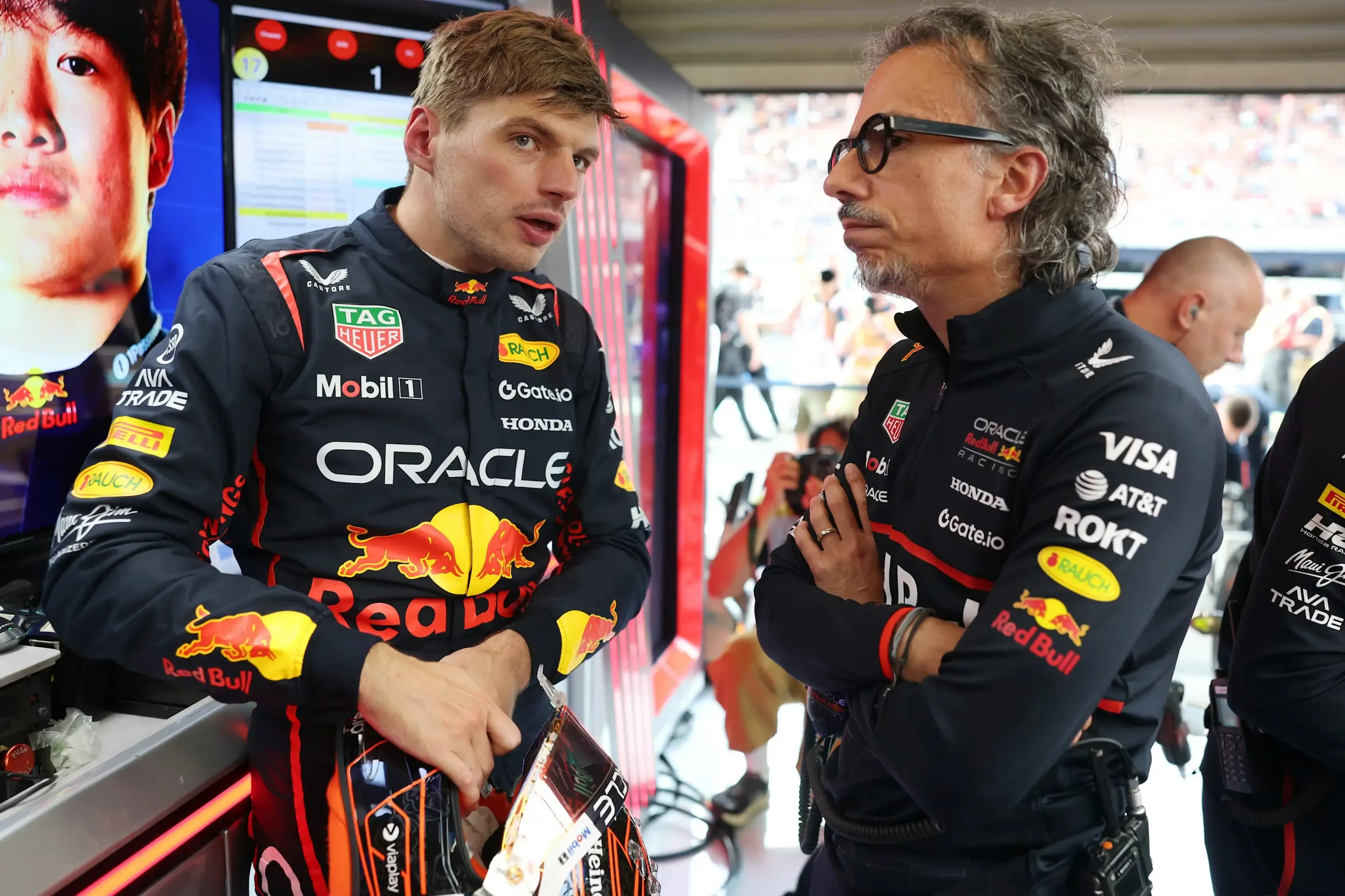 Laurent Mekies & Max Verstappen