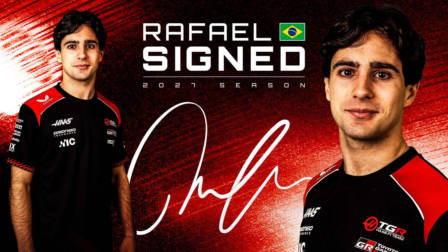 Rafael Câmara in Haas team kit